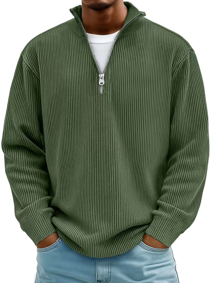 MONVIEL™ | Mid-Zip Warm Knit