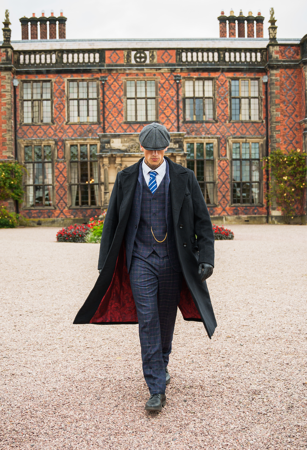 MONVIEL | Checkered Three-piece suit