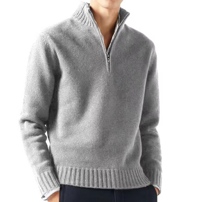 MONVIEL™ | Wool Half-Zip Turtleneck