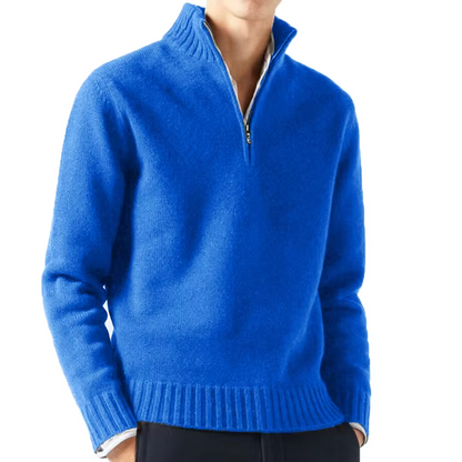 MONVIEL™ | Wool Half-Zip Turtleneck