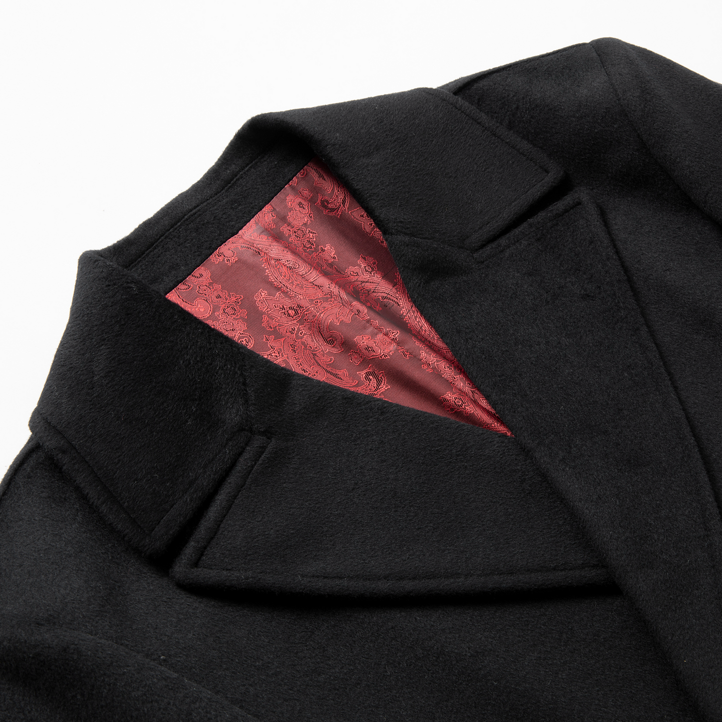 MONVIEL | Signature coat with red lining