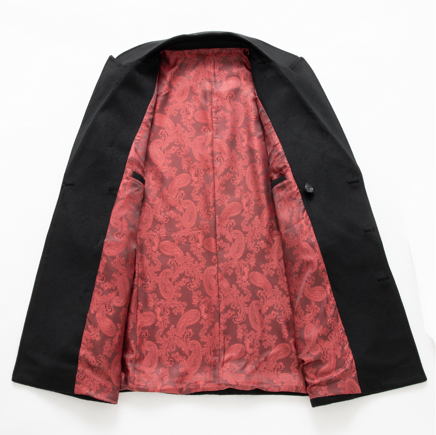 MONVIEL | Signature coat with red lining