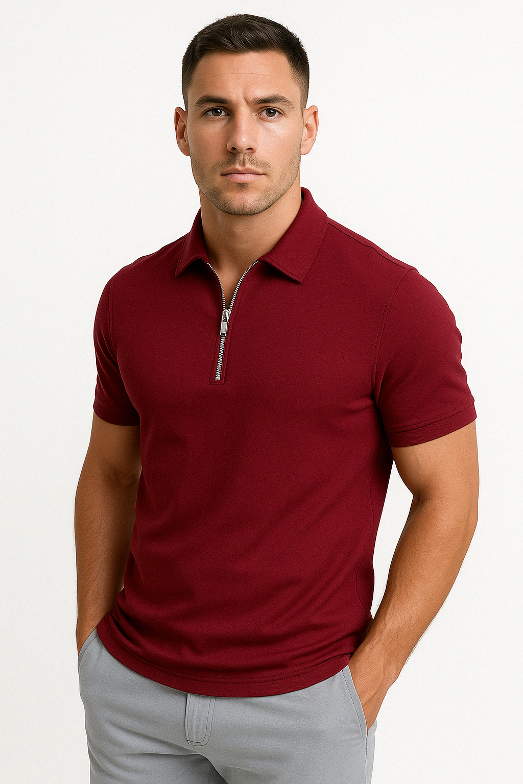 MONVIEL™ | Half-Zip Modern Polo