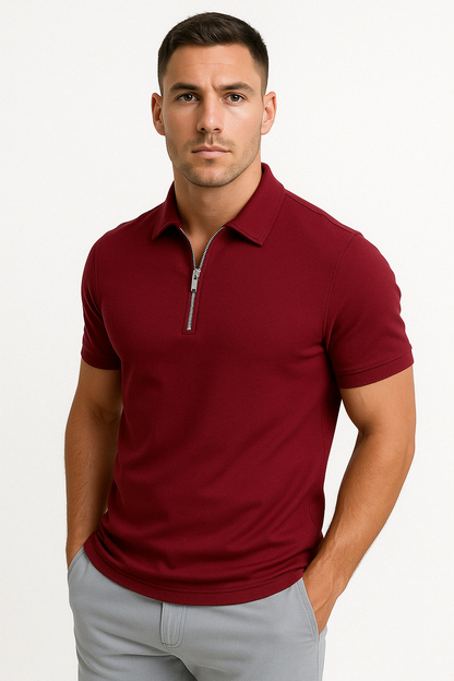 MONVIEL™ | Half-Zip Modern Polo