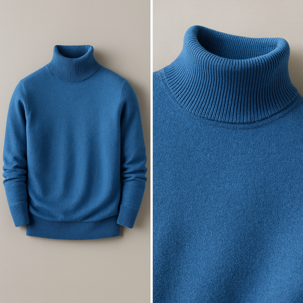 MANSSINO™ | Men's Roll-Neck Knit Pullover