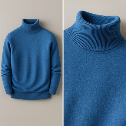 MANSSINO™ | Men's Roll-Neck Knit Pullover