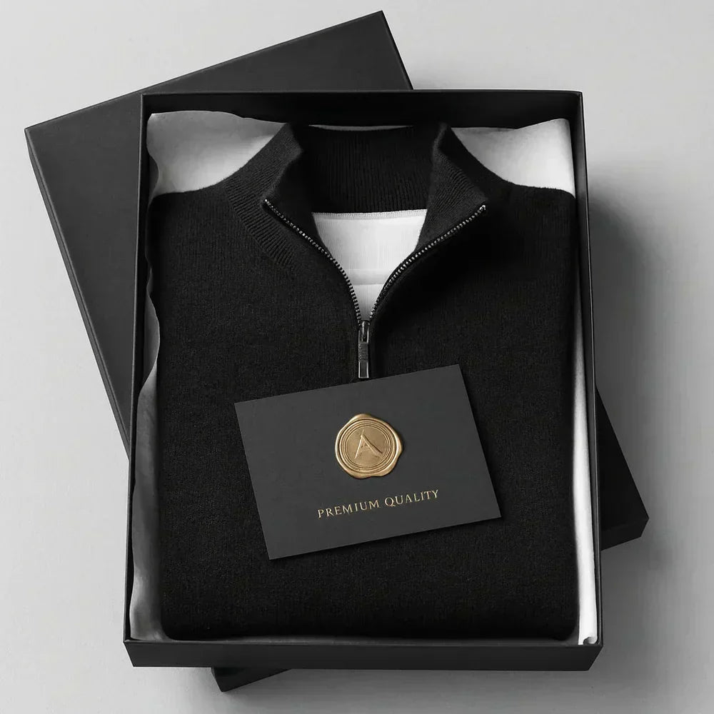MONVIEL | Mens Half-Zip Knit