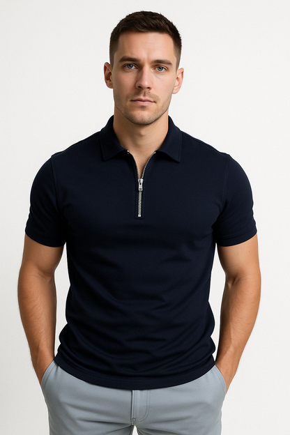 MONVIEL™ | Half-Zip Modern Polo