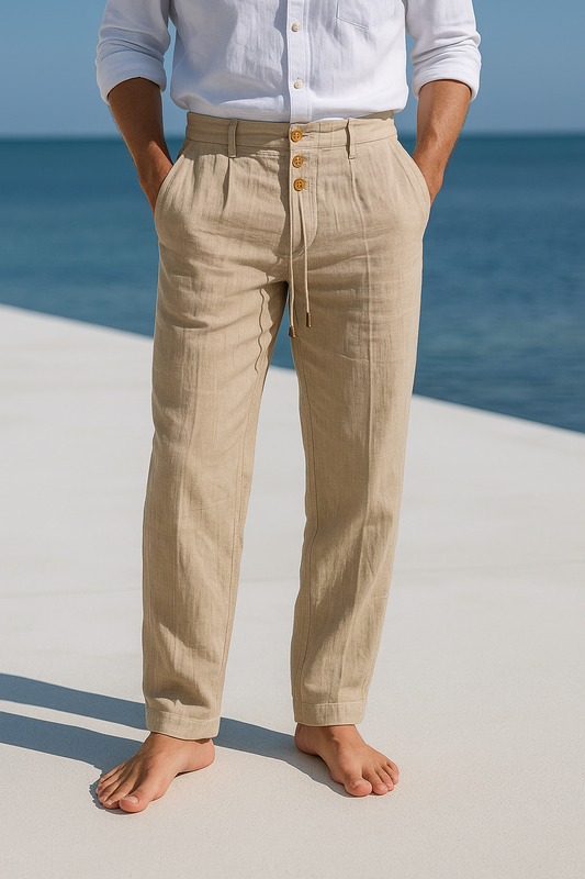 MATTEO | PANTALON D'ÉTÉ EN LIN LÉGER