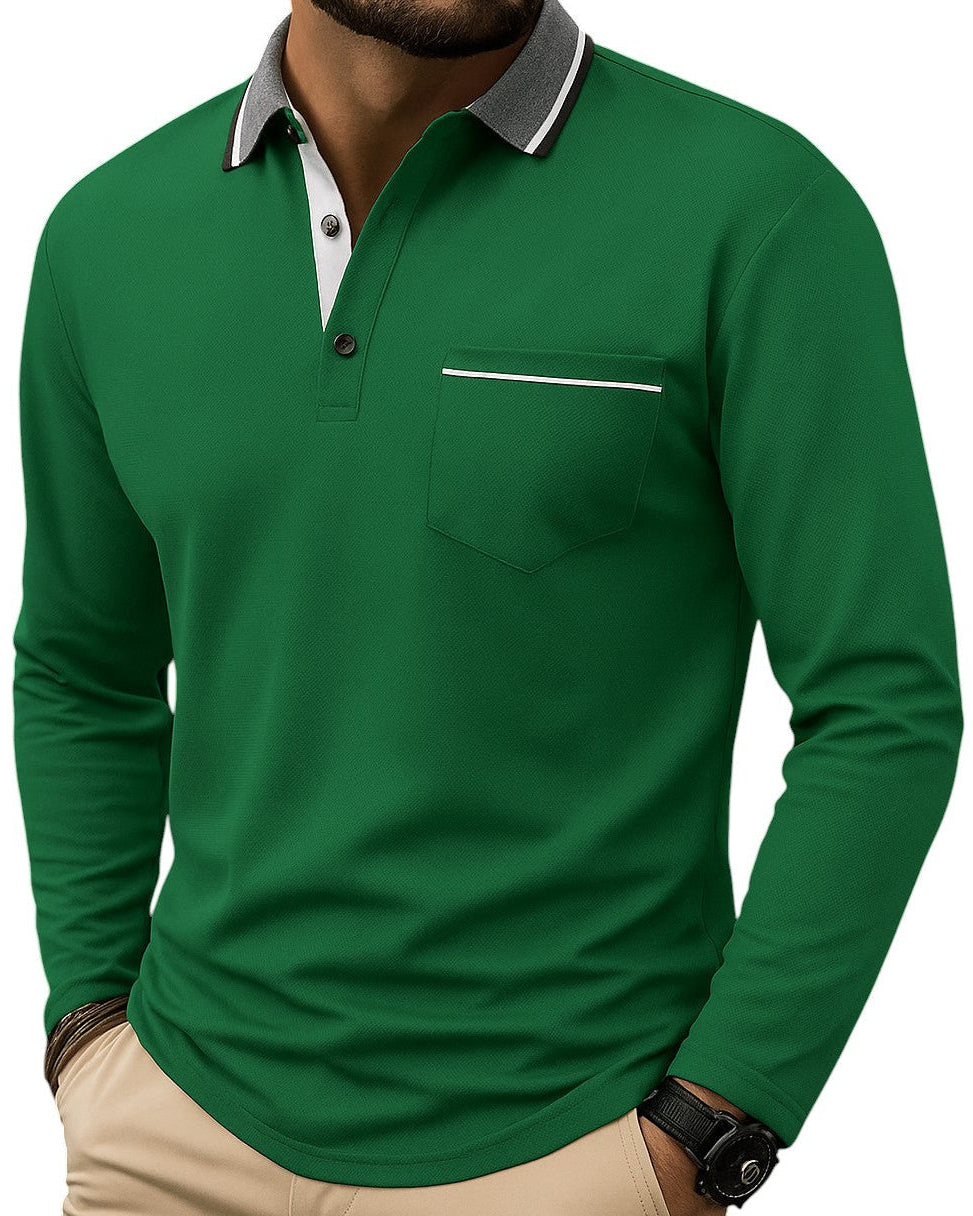 MONVIEL | Classic Long-Sleeve Polo