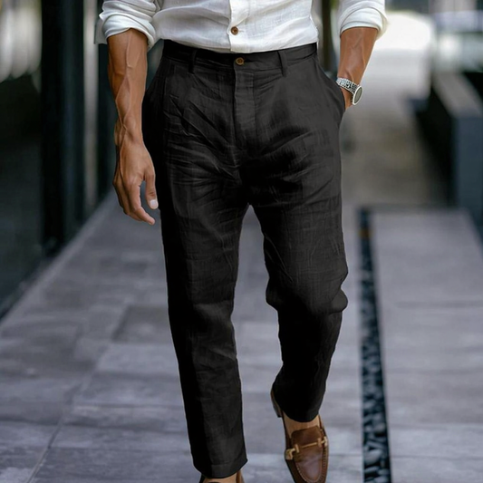 MANSSINO™ | Men's Ankle-Length Linen Trousers