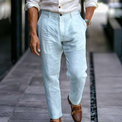 MANSSINO™ | Men's Ankle-Length Linen Trousers
