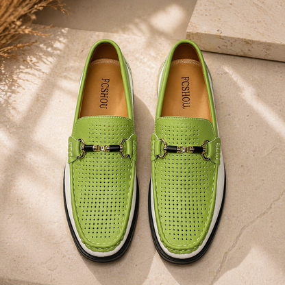 MANSSINO™ | Men's Perforated Leather Slip-On