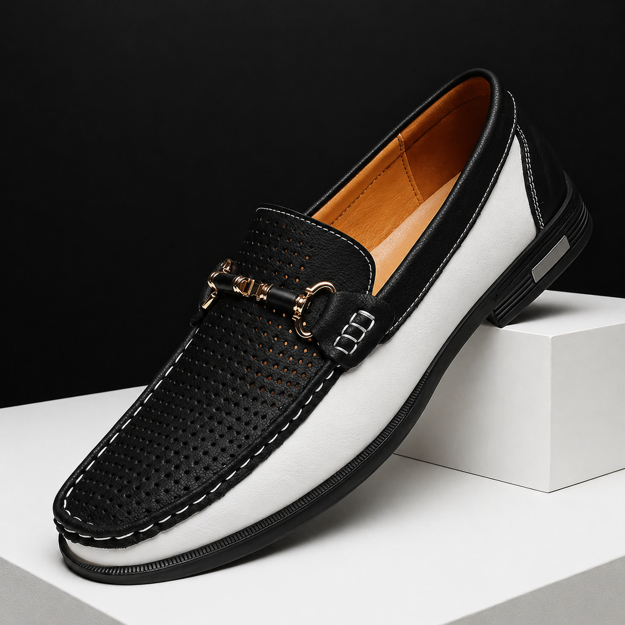 MANSSINO™ | Men's Perforated Leather Slip-On