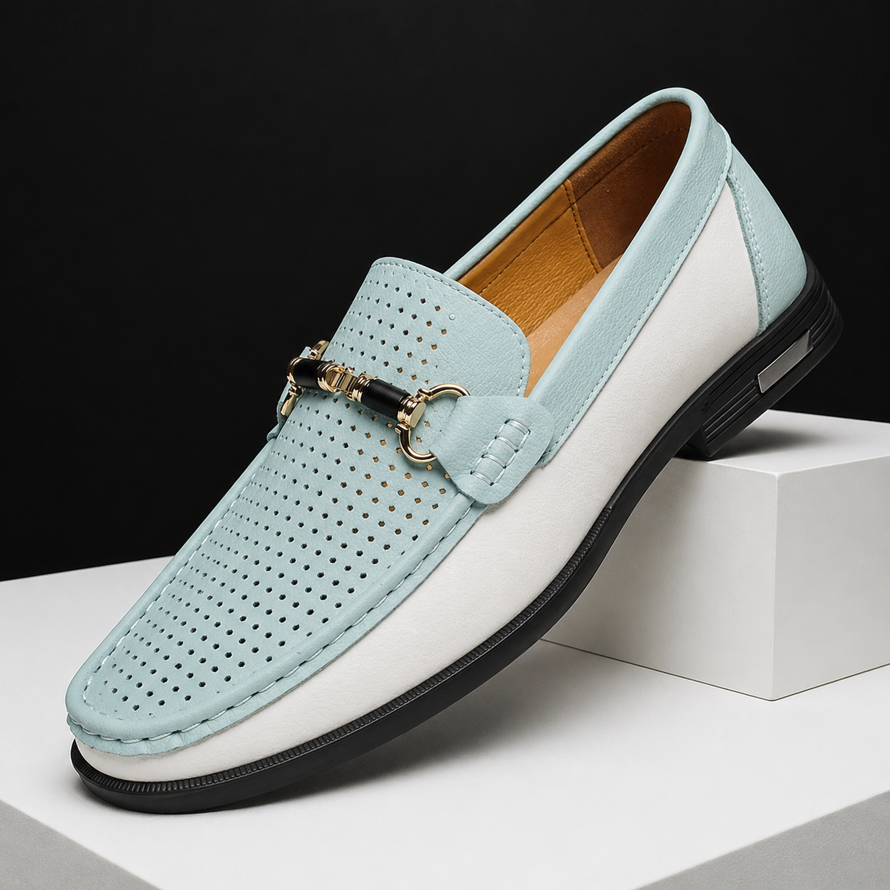 MANSSINO™ | Men's Perforated Leather Slip-On
