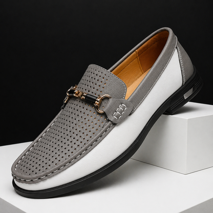 MANSSINO™ | Men's Perforated Leather Slip-On