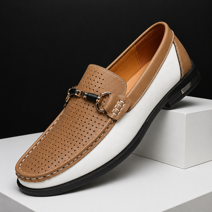 MANSSINO™ | Men's Perforated Leather Slip-On
