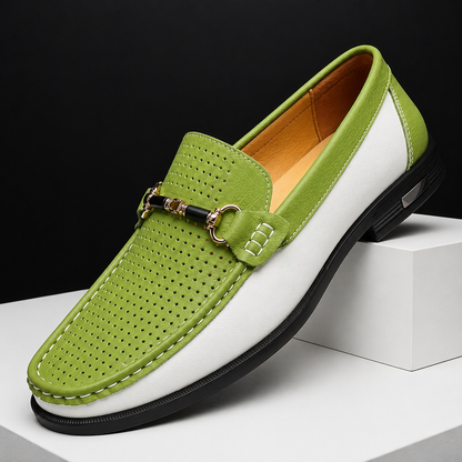MANSSINO™ | Men's Perforated Leather Slip-On
