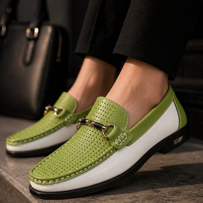 MANSSINO™ | Men's Perforated Leather Slip-On