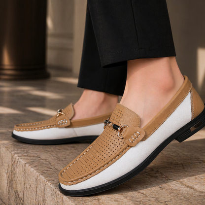 MANSSINO™ | Men's Perforated Leather Slip-On