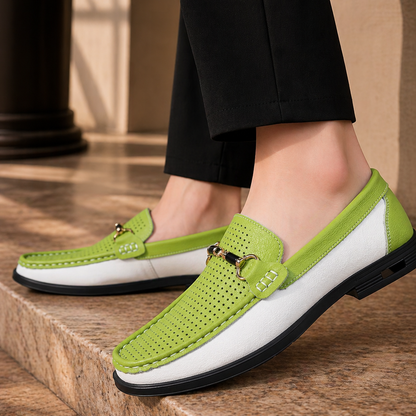 MANSSINO™ | Men's Perforated Leather Slip-On