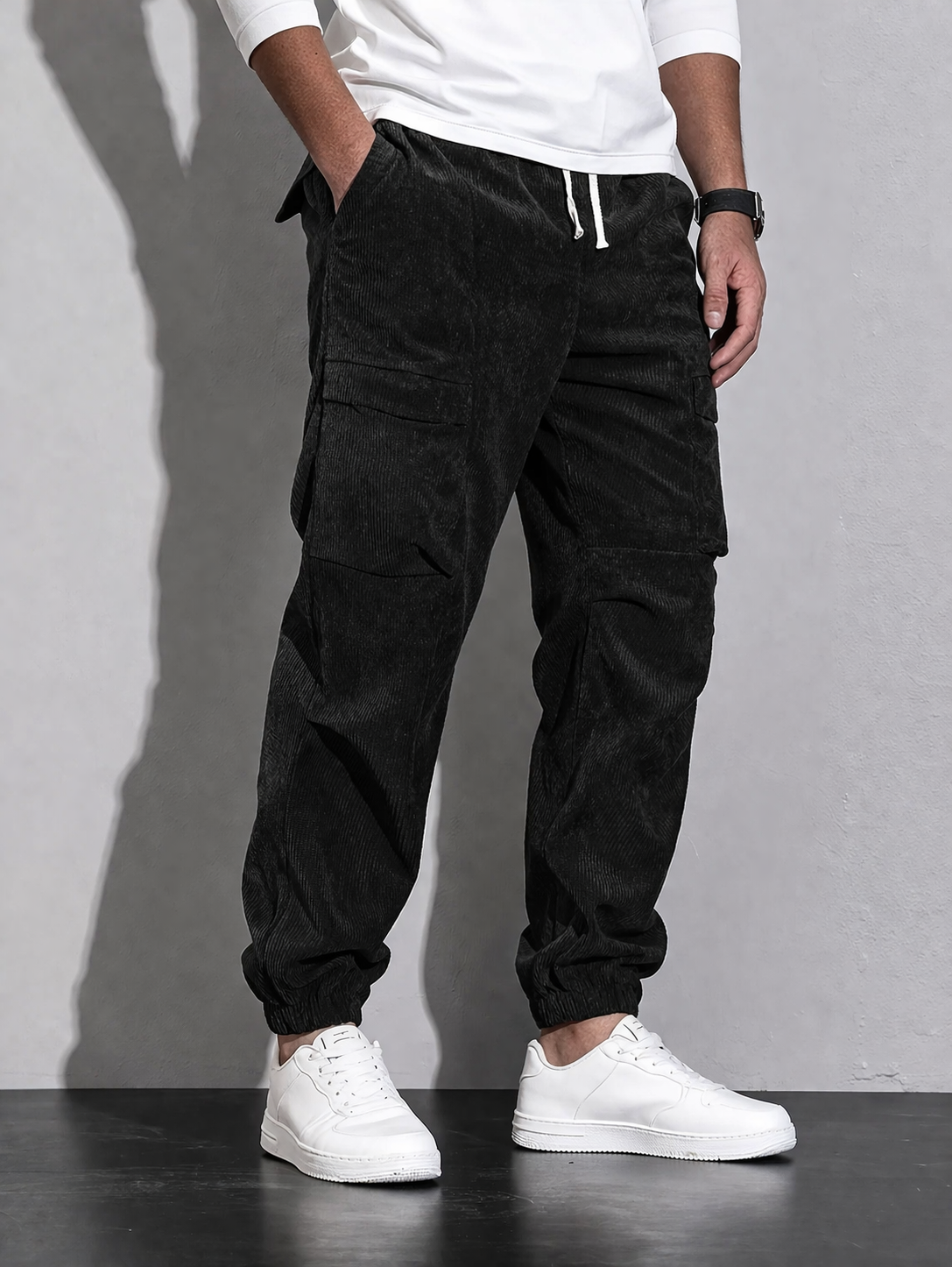 MONVIEL™ | Men's Corduroy Cargo Trousers
