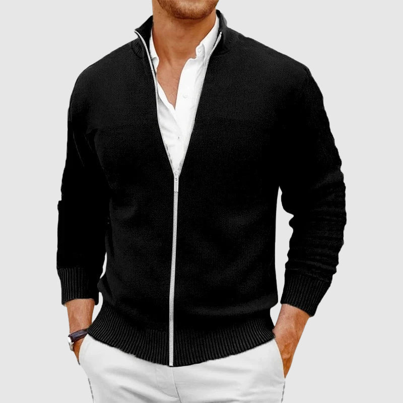 Gaspard™ | Cardigan zippé col montant