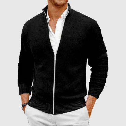Gaspard™ | Cardigan zippé col montant