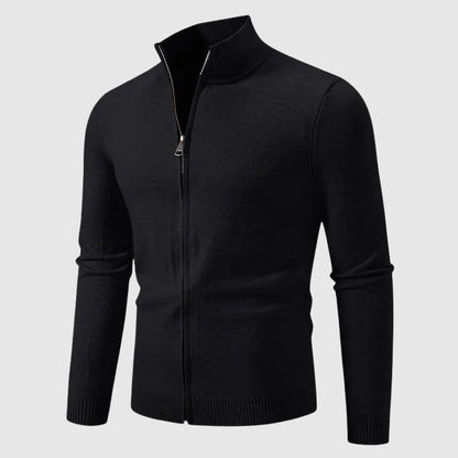 Gaspard™ | Cardigan zippé col montant