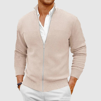Gaspard™ | Cardigan zippé col montant