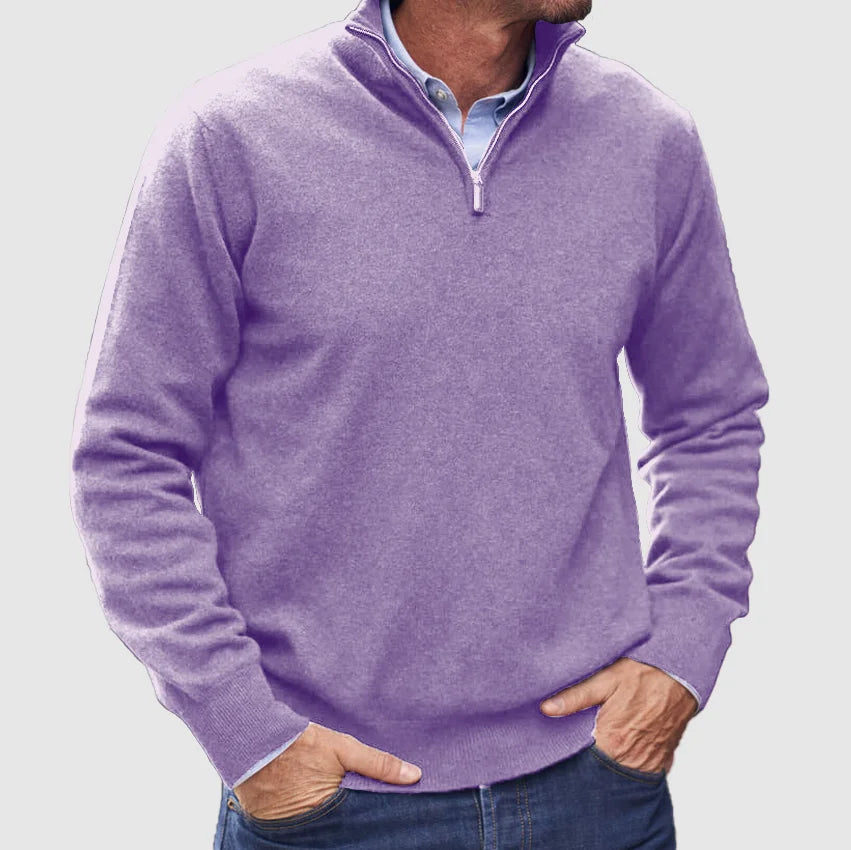 MANSSINO™ | Men's Slim Fit Quarter-Zip Pullover