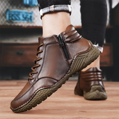 MONVIEL | MENS LEATHER ANKLE BOOTS
