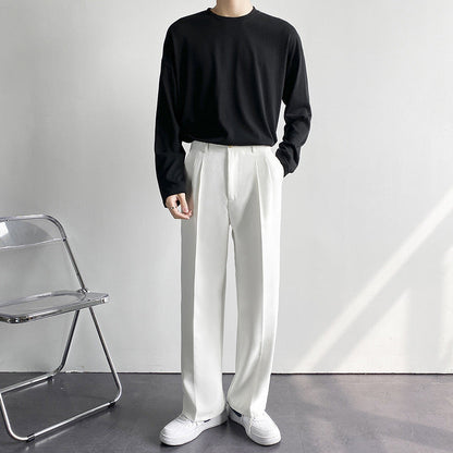 MONVIEL™ | Men's Wide-Leg Pleated Formal Trousers