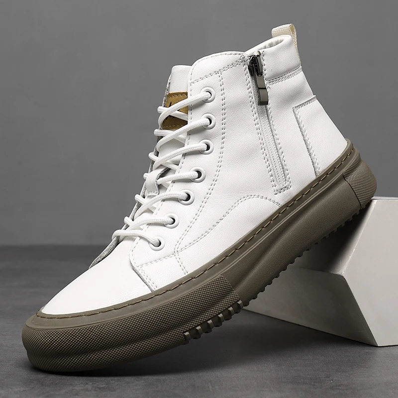 MANSSINO™ | Men's Mid-Top Lace Zip Winter Boot