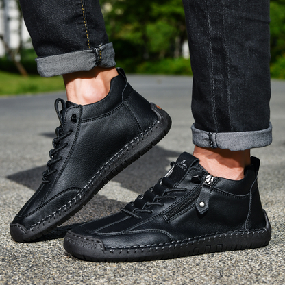 MONVIEL™ | Nubuck Side-Zip Ankle Boots