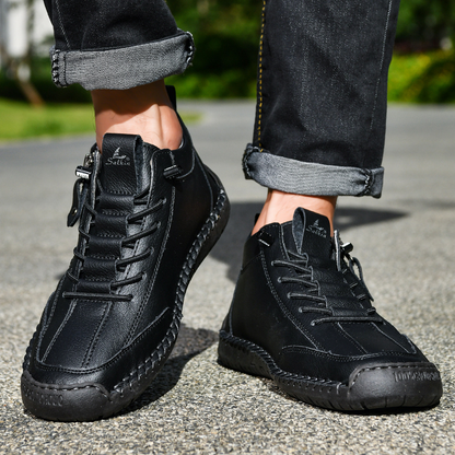 MONVIEL™ | Nubuck Side-Zip Ankle Boots