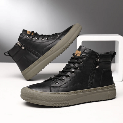 MANSSINO™ | Men's Mid-Top Lace Zip Winter Boot