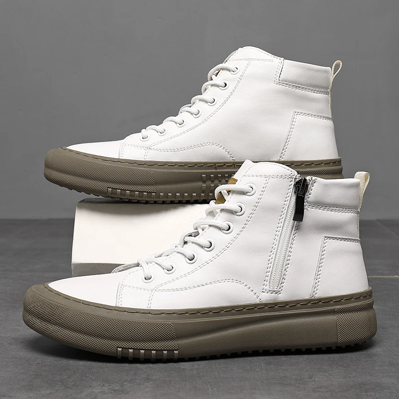 MANSSINO™ | Men's Mid-Top Lace Zip Winter Boot