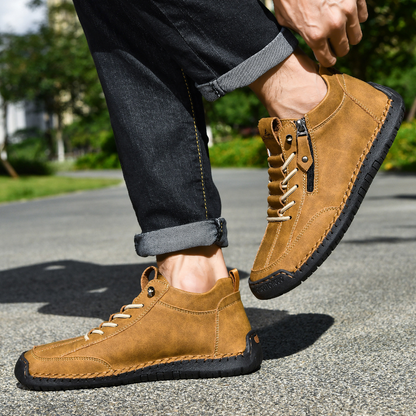 MONVIEL™ | Nubuck Side-Zip Ankle Boots