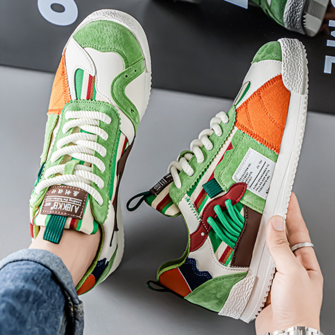 MONVIEL™ | Retro Color-Block Trainers