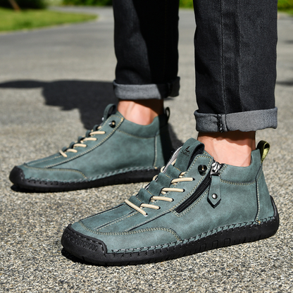 MONVIEL™ | Nubuck Side-Zip Ankle Boots