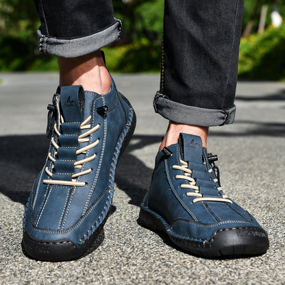 MONVIEL™ | Nubuck Side-Zip Ankle Boots