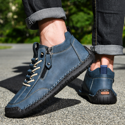 MONVIEL™ | Nubuck Side-Zip Ankle Boots