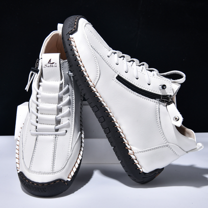 MONVIEL™ | Nubuck Side-Zip Ankle Boots