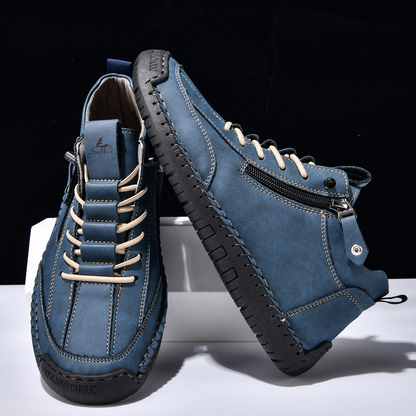 MONVIEL™ | Nubuck Side-Zip Ankle Boots