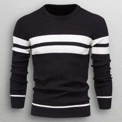MANSSINO™ | Men's Horizontal Stripe Crew Neck Pullover