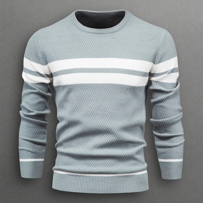 MANSSINO™ | Men's Horizontal Stripe Crew Neck Pullover