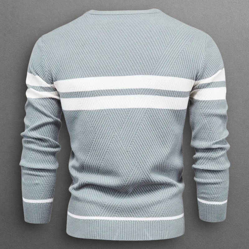MANSSINO™ | Men's Horizontal Stripe Crew Neck Pullover