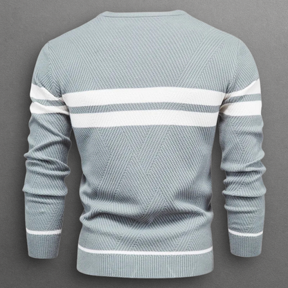 MANSSINO™ | Men's Horizontal Stripe Crew Neck Pullover