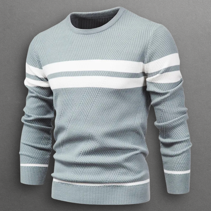 MANSSINO™ | Men's Horizontal Stripe Crew Neck Pullover
